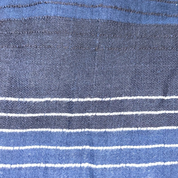 Ace & Jig Cotton Blend Tunic style mini dress Blue and Black Stripe - Picture 5 of 8